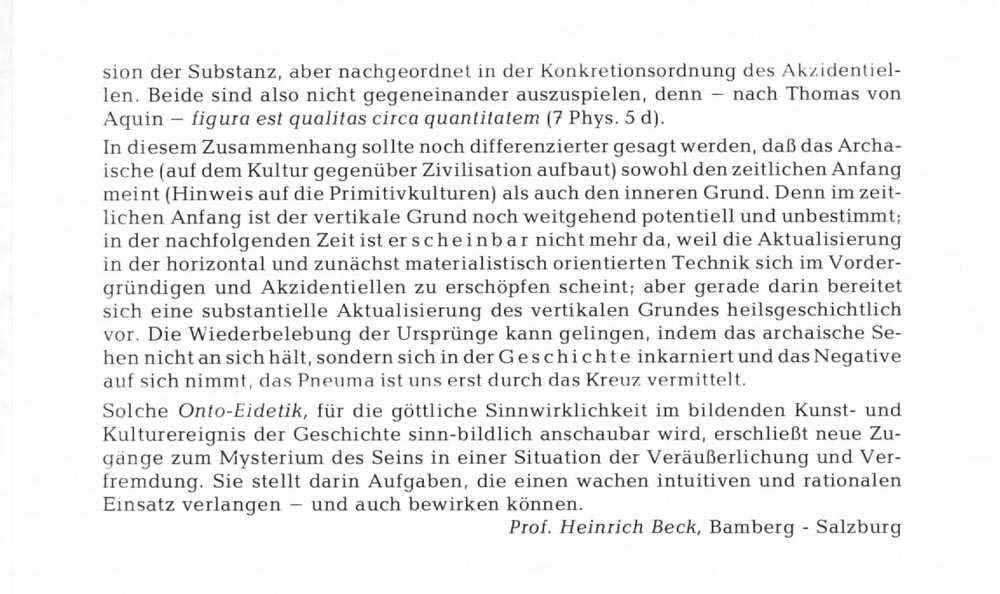 Prof Dr Heinrich Beck, Buchbesprechung Haller's Ontoeidetik, 1980 3