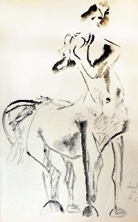 Kentaur mit Flöte